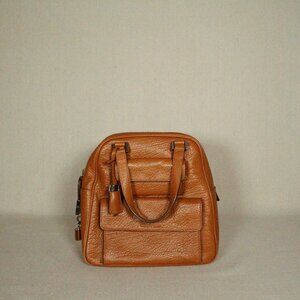 Womens MICHAEL KORS Brown/ Tan Leather Purse With Lock.